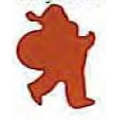 Mylar Confetti Shapes Santa (5")